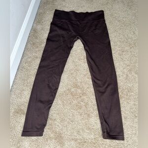 Hoxton Haus Brown Ribbed Leggings M/L